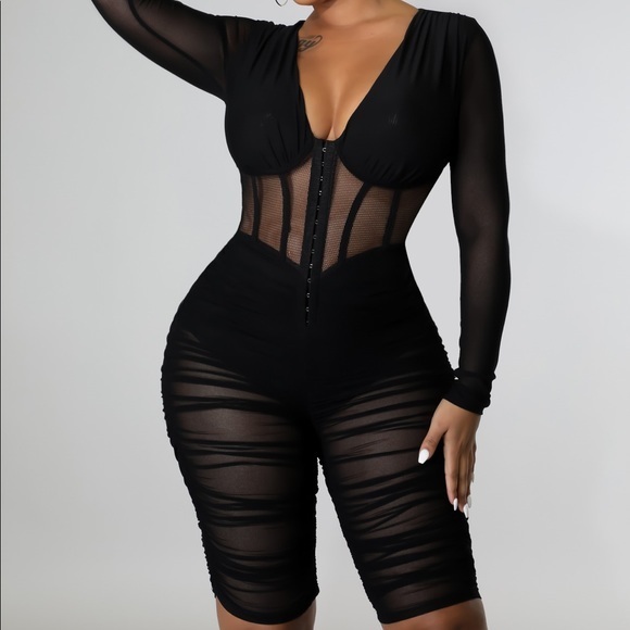 Sheer Mesh Romper - Picture 7 of 7